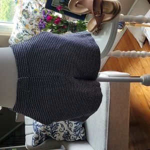 Sandro Navy Blue & White Shorts